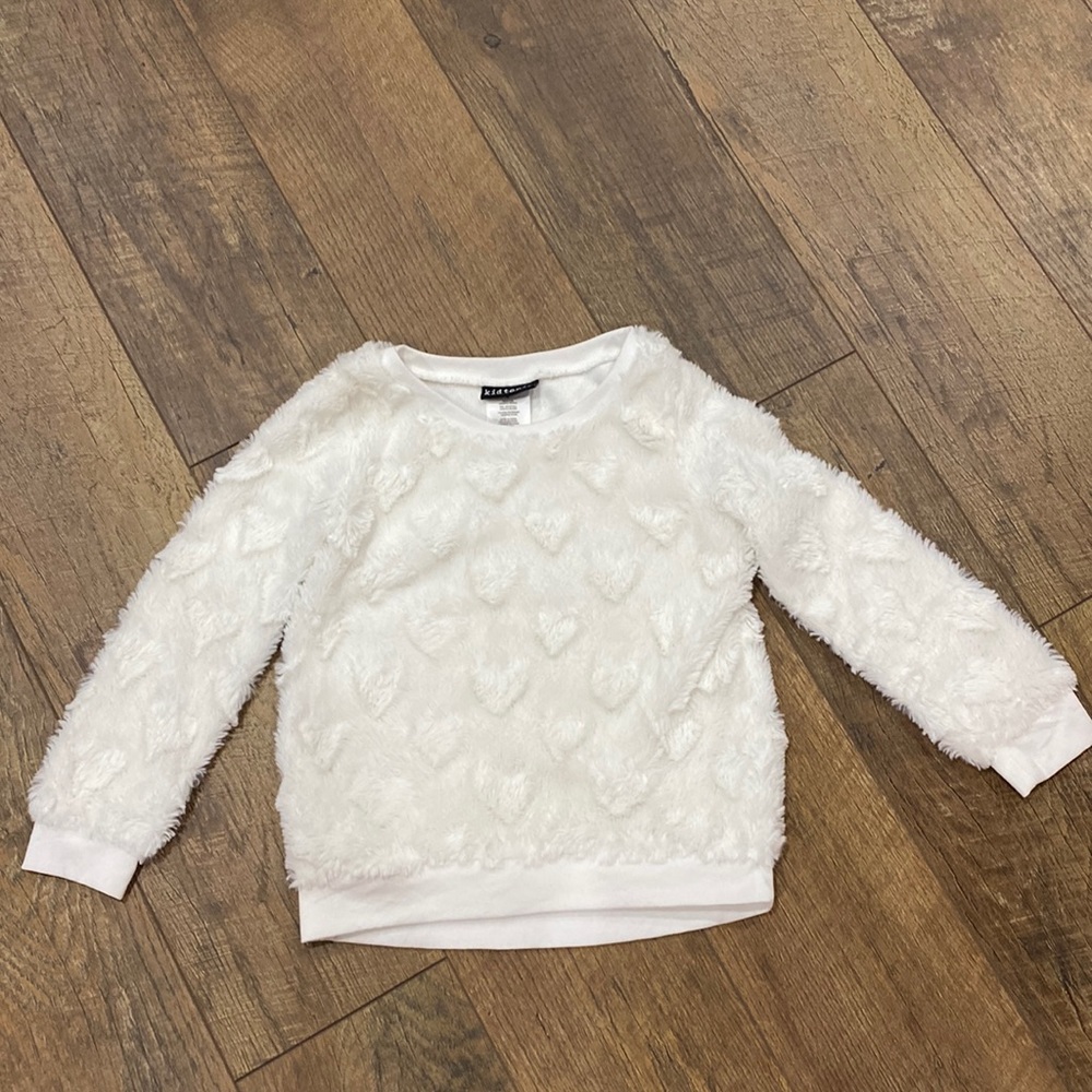 Girls Kidtopia White Cozy Sweater